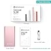 Portable Charger 10000mAh Power Bank External Battery Backup Pack BENANNA Slim Compatible iPhone X XS XR Max 8 7 6 5 Plus iPad Android Cell Phone Galaxy Note LG Gopro - Rose Gold Pink