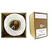 Cable Central LLC 22/2 (22AWG 2C) Solid CM Security Cable, White, 500 ft, Pullbox