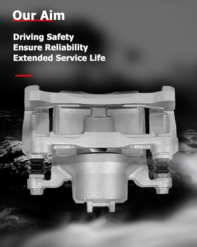 Image of cciyu 19B7102 Front Left Brake Caliper With Bracket For Nissan For Altima 2013-2019,For Nissan For LEAF 2014-2017