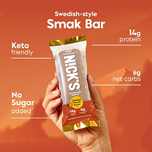 Nick's Smak Barra de Proteína Chocolate Cacahuate 8 un miniatura 2