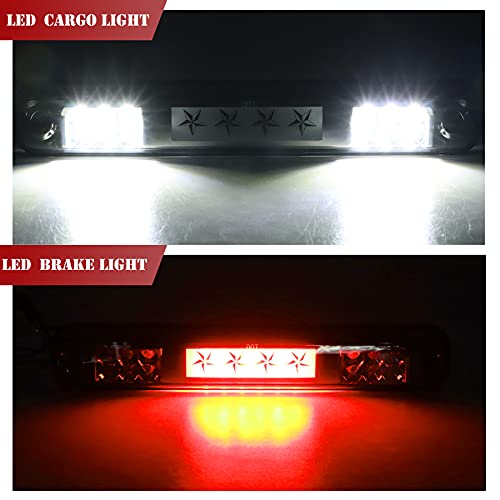 PetMigo High Mount Stop Light Third 3rd Brake Light Replacement for 1994-1998 Chevy Silverado, 1988-1998 Chevy C10 C/K 1500 2500 3500 Rear Center Tail Light Cargo Lamp (Smoke)