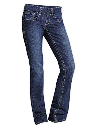 Ariat 10016176-30 REGULAR Flame Resistant NFPA Women's Boot Cut Jeans,, Capacity, Volume, Cotton, 30x33, Denim