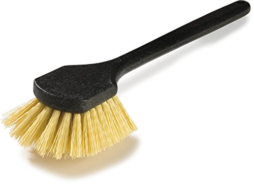 Image of SPARTA 36505L00 Plastic Utility Brush, Scrub Brush With Long Handle For Kitchen, Restaurant, Home , 20 Inches, Black, (Pack of 12)