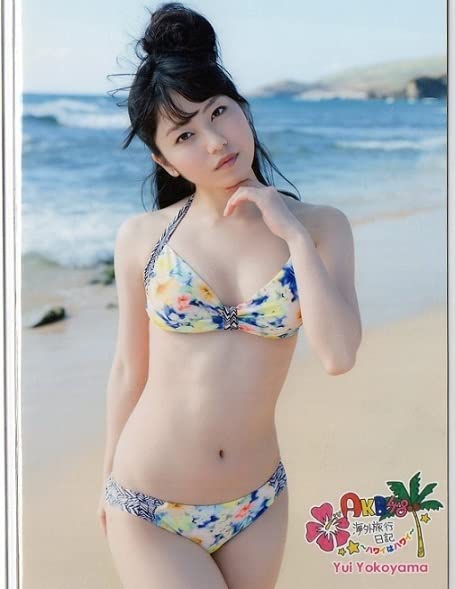 Amazon.co.jp: AKB48海外旅行日記 ハワイはハワイ 水着 生写真横山由依