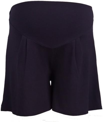 Heavenly Bump Women's Maternity Plain Flared Shorts - Jersey,