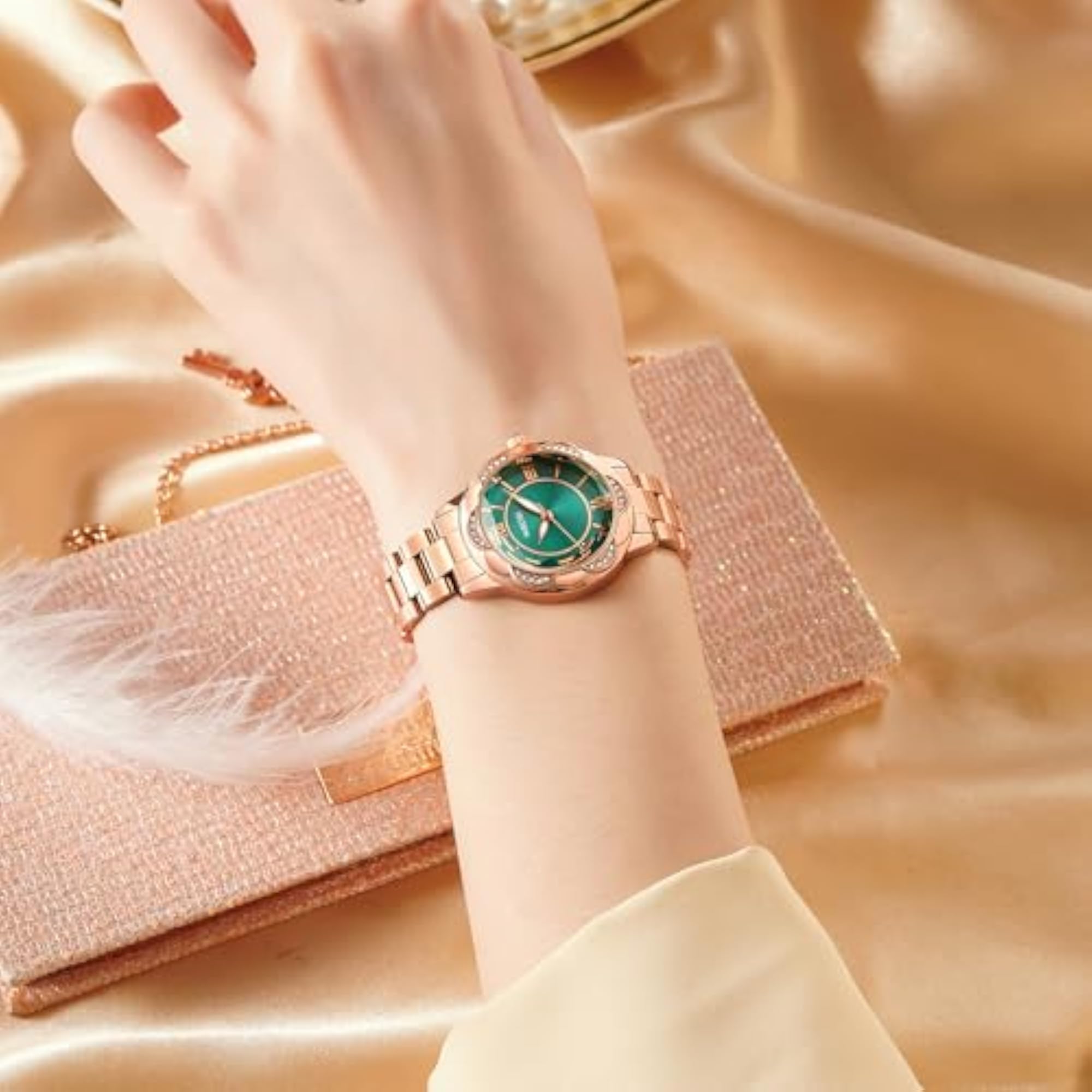 Women's Rose Gold Luxury Analog Watch, Gift