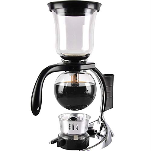 ASDQWER Sifón Olla, pote de Cristal del sifón, sifón sifón Cafetera Cafetera, Vidrio Resistente de Alta Temperatura, de la Cocina del hogar Uso (2 Tazas (260 ml))