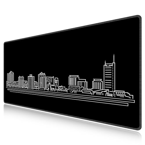 Tapis de souris de jeu XXL LL-COEUR noir 120x60 cm grand tapis de bureau PC gamer