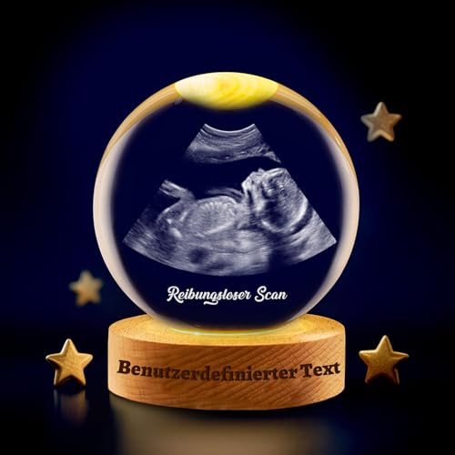 Personalisierte Ultraschall-Foto-Kristallkugel Personalisierte Foto Kristall Dekorative Kugel...