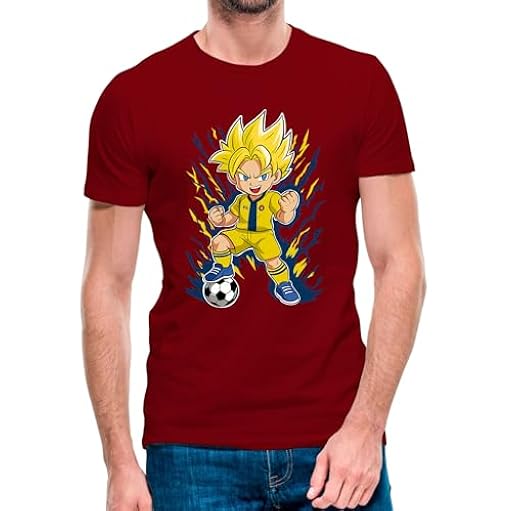 Camiseta de Manga Corta Goku Villarreal 25-26 (13- Camiseta Talla L)(Granate Manga Corta) | Ya disponible en tu tienda friki favorita! En mundofriki.es!