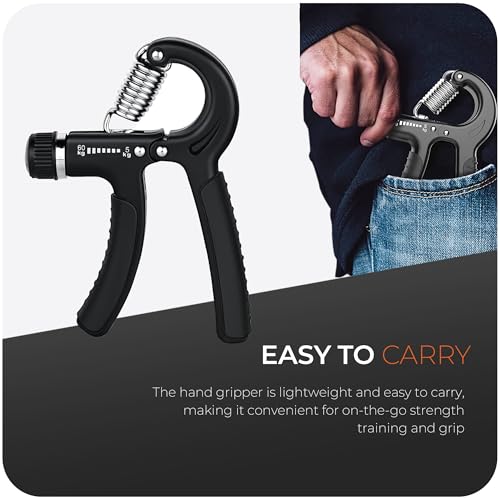 2 Pack Hand Grip Strengthener, 5-60kg Adjustable Hand Gripper Strengthener, Forearm Strengthener and Hand Strengthener for Musicians Athletes and Hand Injury Recovery - Image 6