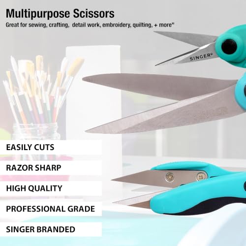 SINGER ProSeries Sewing Scissors Bundle, Fabric, Detail & Snips, 3 Count - image 9