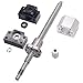YUHYCOS Industrial Lead Screw SFU1605 Linear Guides Set: SFU1605 Rolled Ball Screw C7 with End Machined + 1605 Ball Nut + Nut Housing+BK/BF12 End Support + Coupler RM1605(250mm)