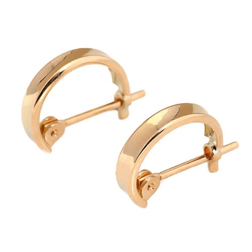 新品☆K18(18金) 角丸パイプフープ ピアス フープ ピアス 18k 18金 K18 パイプフープ イエロー ゴールド 太