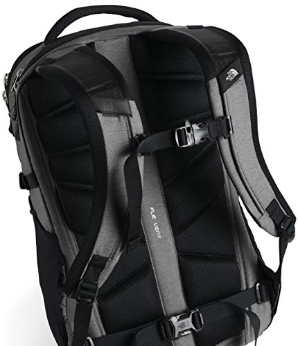 The North Face Recon Laptop Backpack, Zinc Grey Dark Heather/TNF Black, One Size