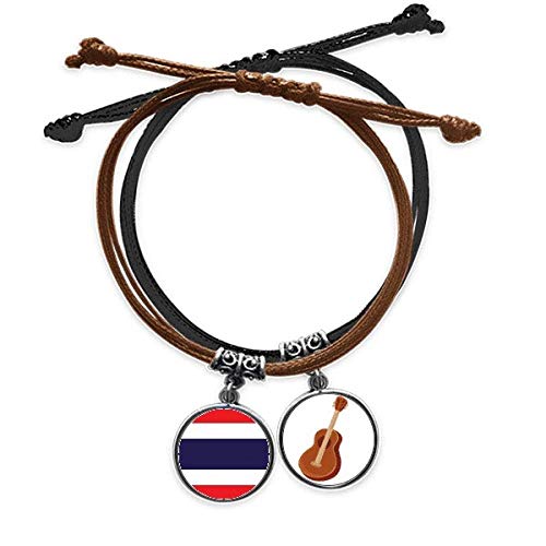 Pulsera de Tailandia antiperjudicial ajustable que no daña la piel en cuero