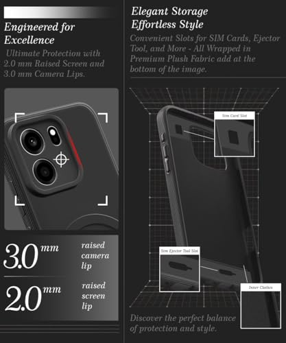 Image of WOW IMAGINE Back Case Cover for 1+ OnePlus Nord CE 6 5G | Soft Matte Silicone Case| Slim Fit & Shockproof | Camera Protection Bumper Cover (Black)