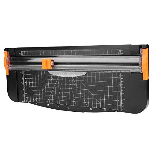 FastUU Recortadora de Papel, Cortadora de Papel de Guillotina Portátil de 12 Pulgadas con Capacidad para 6 Hojas, Profesional para álbumes de Recortes para Fotos para Cortar Papel Artesanal para Cover