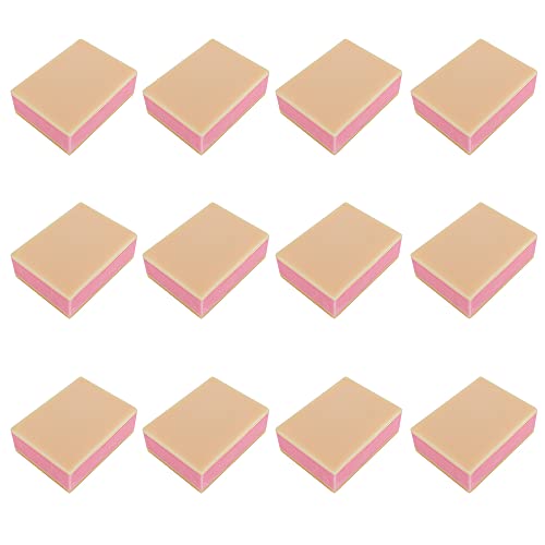 Image of 12 Pcs Silicone Sponge Human Skin Injection Pad Training Model, Nurse Student Practice