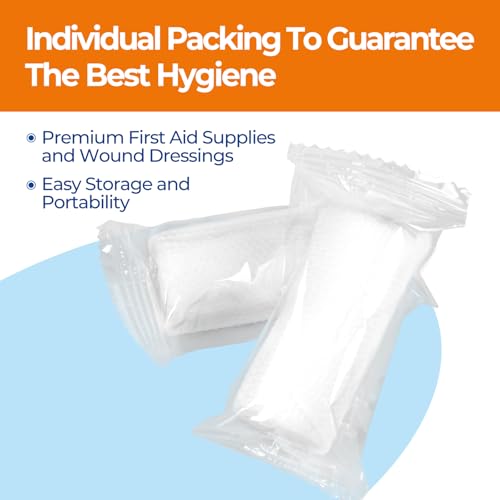 Image of Gauze Rolls Bandages 2 inch x 4.1yds, Conforming Stretch Gauze Bandage 6 Inch, 24 Rolls Individually Wrapped Includes Medical Tape