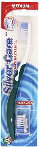 SILVER care-brosse ZahnbĂĽrste und Kopf Ersatz-durchschnitt