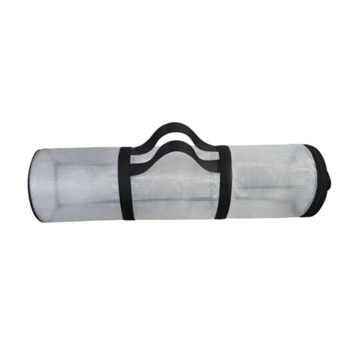 IWOWHERO Handheld Christmas Storage Bag Decorative Cylindrical Organizer for Wrapping Paper Zipper Closure Convenient Carry Handle for Holiday Storage and Wrapping