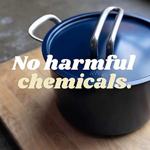 Nontoxic, Nonstick Bpa-Free Risa Kitchen Stock Pot With Lid And Pot Holders For Gas, Electric, & Induction Stove By Eva Longoria - Deep Blue #TOP1