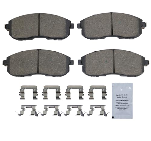 Image of HUSCH D815 Front Ceramic Brake Pads Kit Fit For INFINITI I35 2002-2004, For Nissan Altima 2002-2006, For Cube 2011-2014, For Maxima 2002-2003, For Sentra 2011-2019, For Versa 2007-2012