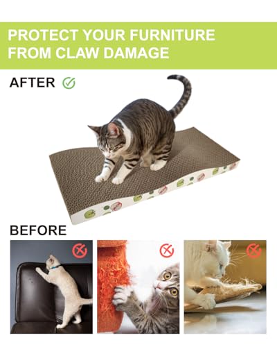 6 Pack Cat Scratching Board, Double-Sided Usability, with Catnip - image 6