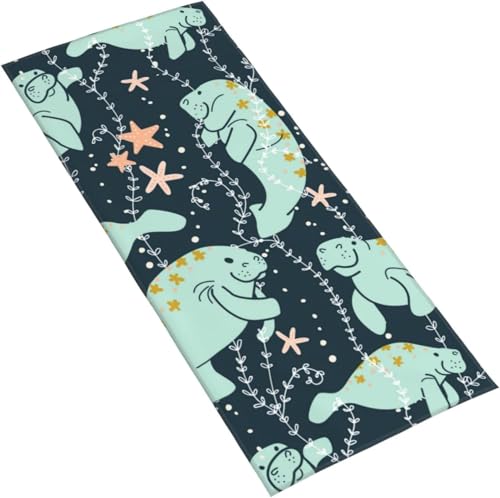 フェイスタオル 海牛 マイクロファイバー タオル 柔らか 肌に優しい 肌触りが良い ふわふわ 髪に優しい 通気 かわいい 抗菌防臭加工 瞬間吸水 速乾 耐久性 薄手 毛羽落ち少ない 業務用タオル