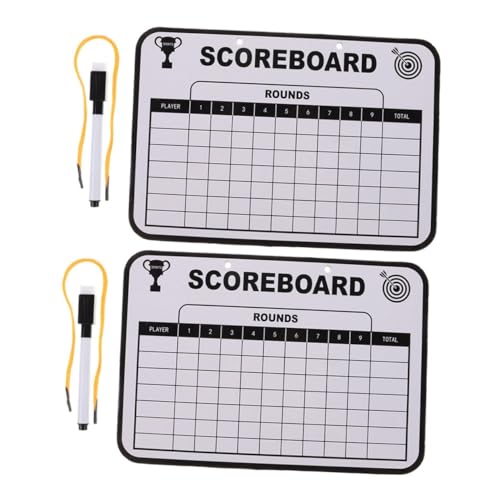 Tablero de puntuación de golf doble cara Healifty 2 pcs miniatura 1