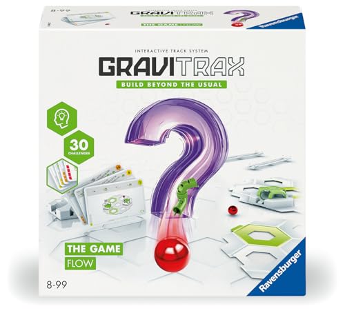 Ravensburger GraviTrax The Game Flow - Logikspiel für Kugelbahn Fans, Konstruktionsspielzeug für Kinder ab 8 Jahren
