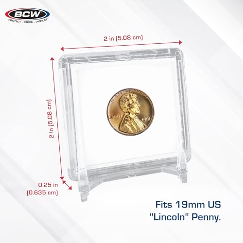 BCW 2x2 Porta Monedas para Centavos 25 unidades miniatura 3