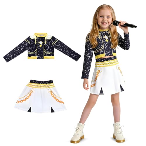 SilverCherry Disfraz de Cosplay K-p0p para Niña, Disfraz de