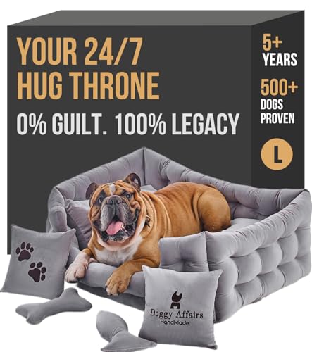 Luxury Dog Bed Chesterfield – Handcrafted Velvet Throne for Dogs
