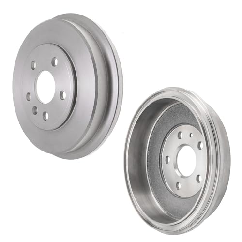Image of Detroit Axle - 2 Rear Brake Drums for 2012-2019 Chevrolet Sonic 2013-2022 Trax, 2014 2015 2016 2017 2018 Brake Drums Set Replacement