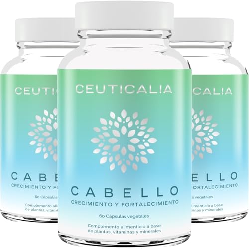 Complemento Alimenticio para el Cabello - Crecimiento, Anticaída, Fortificación del Pelo - Hombres, Mujeres - Biotina, Vitaminas, Zinc, Rúcula, Arándano, Cola de Caballo - 180 Cápsulas, 90 Días