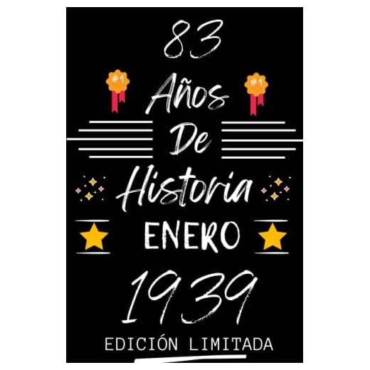 CUADERNO, 83 AÑOS DE HISTORIA ENERO 1939 EDICIÓN LIMITADA: Regalo de 83 cumpleaños para mujeres y hombres, ideas de 83 cumpleaños... un cumpleaños... ... regalo de 83 cumpleaños para él/ella.
