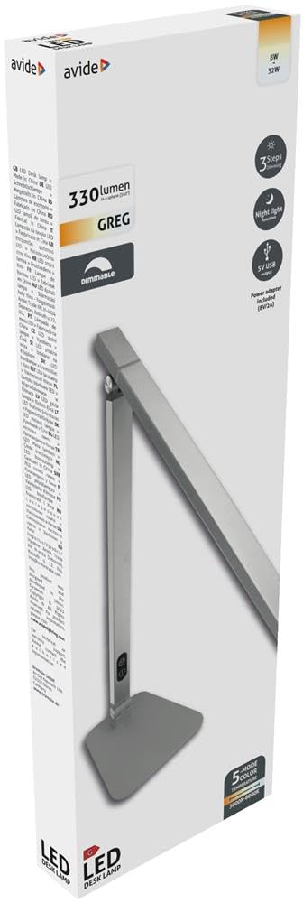 Avide LED Tischleuchte, Faltbar, 12W, Kompakte Schreibtischlampe für den Innenbereich