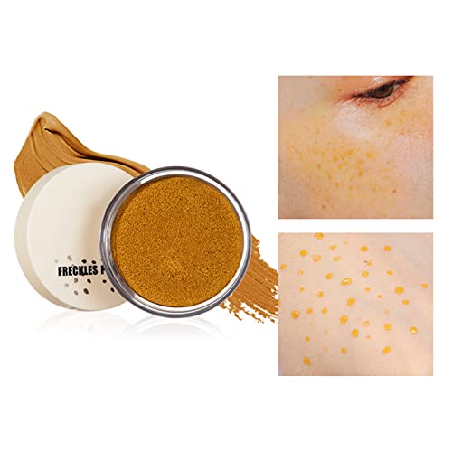 MAEPEOR Freckles Stamps 5 Colors Natural Faux Freckles Makeup Waterproof Longlasting Face Freckles Air Cushion Create Natural Sunkissed Skin for All Skin (P03 Light Yellow)