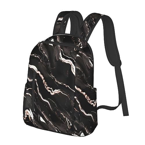 Sac à dos de voyage compact imprimé marbre pour déplacements urbains - 2