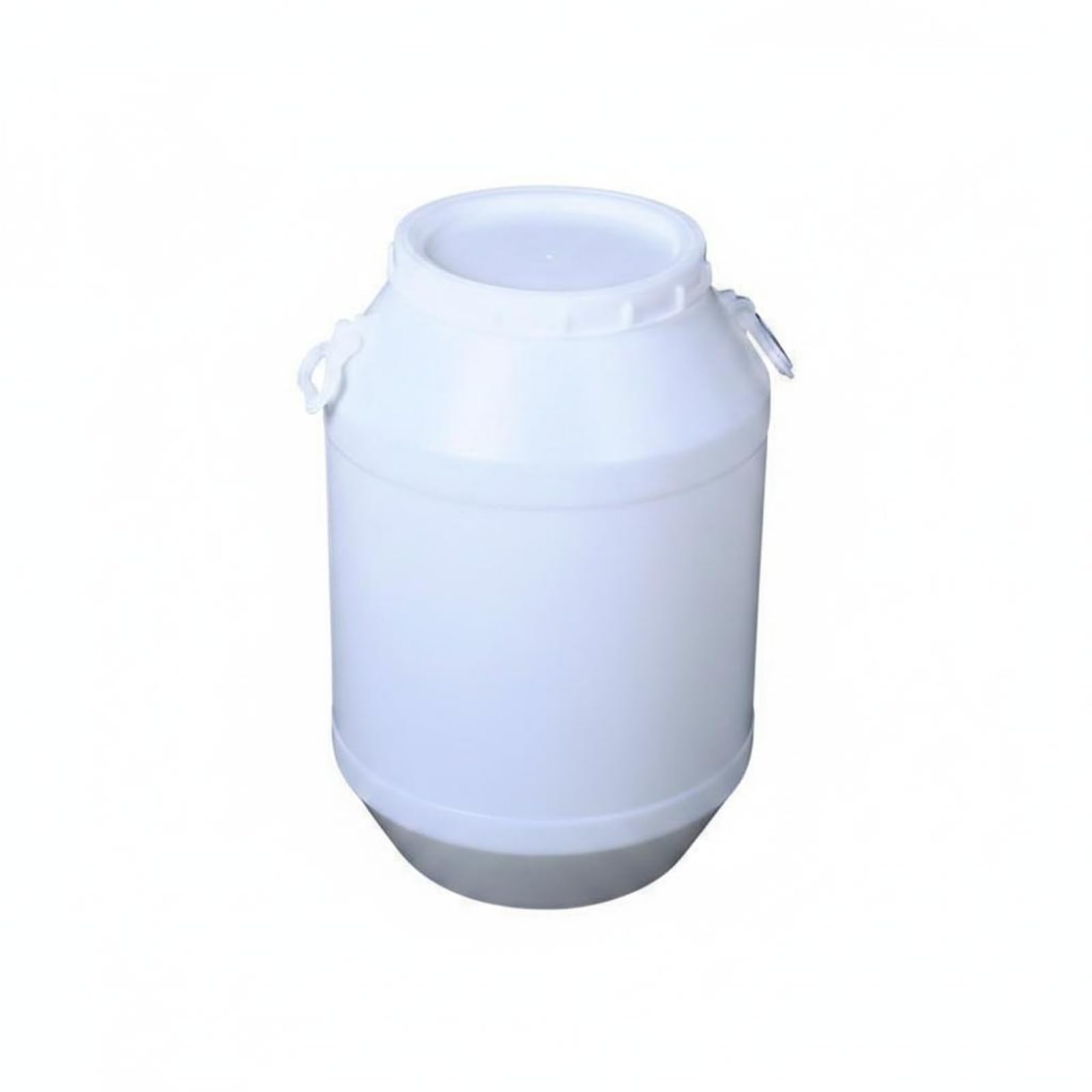 Großvolumen-behälter Fermentationsfass Vorratsbehälter Aufbewahrungsfass HDPE für Wasser Und Lebensmittel für Küche Vorräte Heim Alltagsbedarf, Weiß, 50 Liter