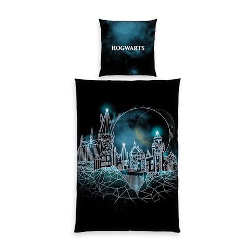 Herding Harry Potter Bettwäsche-Set 80 x 80 cm + 135 x 200 cm mit Reißverschluss 100% Baumwolle/Renforcé Mehrfarbig