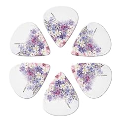 Floral Swirls Lot de 6 médiators pour guitare acoustique, guitare électrique, basse, ukulélé – fins, moyens et épais. - Les Beatles, Paul McCartney, John Lennon, RIngo Starr, George Harrison Floral Swirls Lot de 6 médiators pour guitare acoustique, guitare électrique, basse, ukulélé – fins, moyens et épais. – Image 4