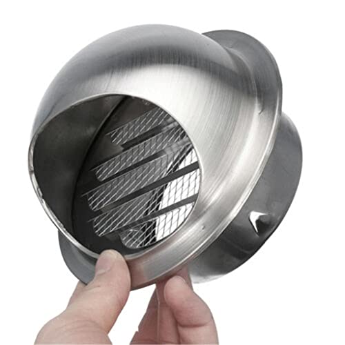 Rejilla de ventilación de acero inoxidable para pared y techo, cubierta de salida de conducto de aire para ventilación y calefacción miniatura 4