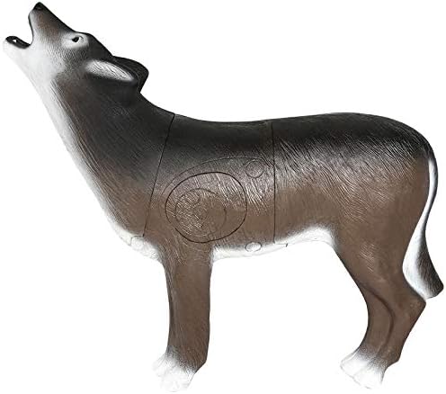 Delta McKenzie Howling Wolf 3D Dura-Flex Foam Archery Target - Compound Bow and Crossbow Compatible - Field Point and Broadhead Target