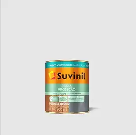 Tinta Suvinil para madeiras e metais esmalte brilhante seca rapido 0,9L - Platina - 53703880