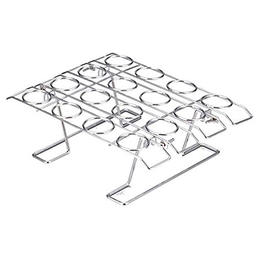 Crème Glacée Cornet Support, 16 Trou Cupcake Cônes Refroidissement Plateau pour Cuisson, Gâteau Essuyage Plate-Forme pour Enfants Fête D'Anniversaire - Argent, free size Cover