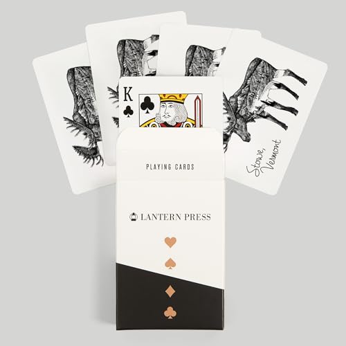 Lantern Press Stowe Vermont Naipes Póker 52 Cartas miniatura 6