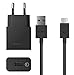 Produktbild Original Sony Mobile Ladekabel Schwarz für Sony Xperia XZ2 UCH10 + UCB20 Netzteil Ladegerät Aufladegerät USB Typ-C Aufladekabel Charger + gratis Bildschirm Reinigungspad